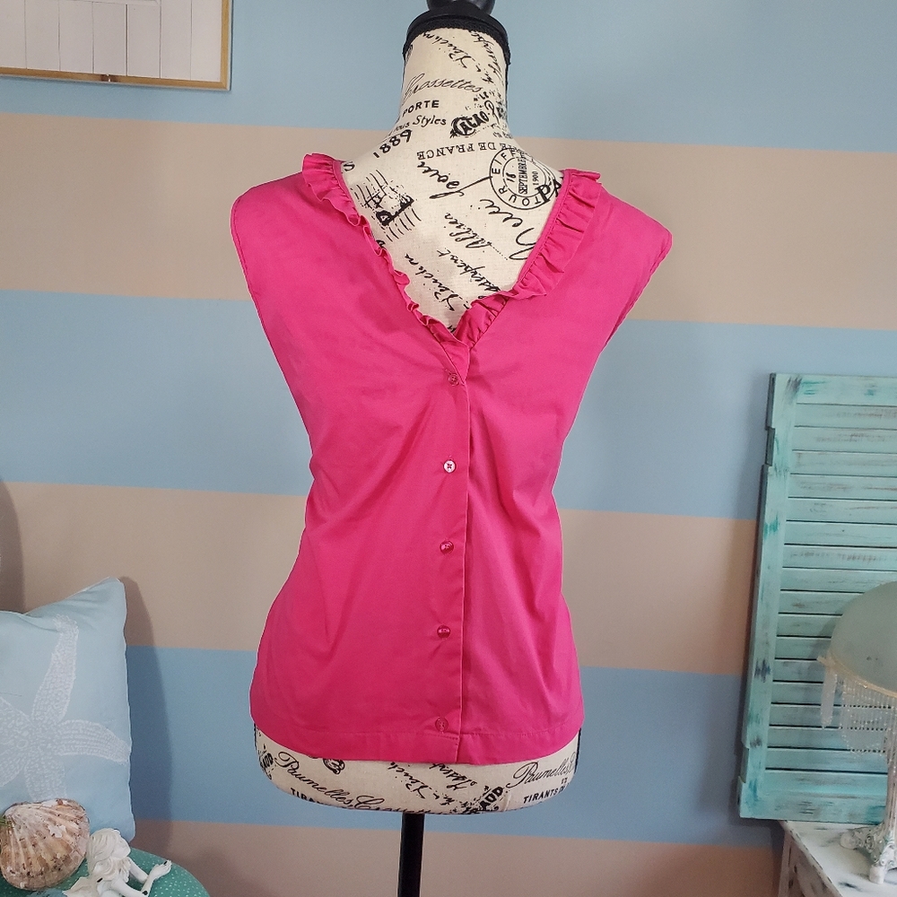 Laundry by Shelli Pink Ruffle Tank - Picture 5 of 7